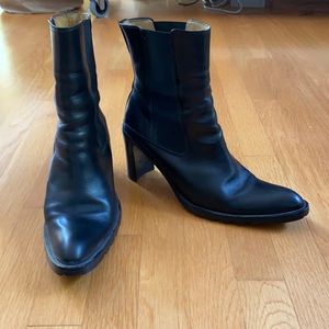Kenneth Cole Black Heeled Boots